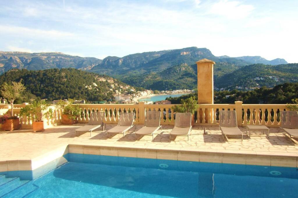 Apartamento Gran Terraza Privada Y Vistas Al Mar Puerto de Sóller Eksteriør bilde